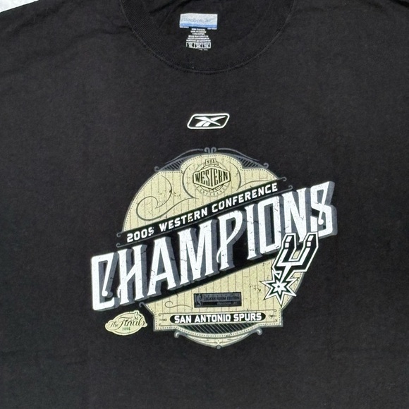 Vintage Reebok 2005 WCF Champions Spurs T-Shirt Men’s Size XL - Picture 3 of 6
